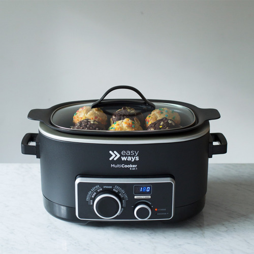 Imagen 3 de 5 de Olla De Cocción Lenta Multicooker 5 En 1 5.5 L Easyways
