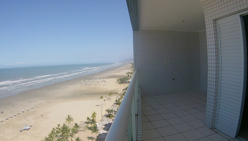 Imagem 8 de 22 de Apartamento 3 Dormitórios Vista Mar Guilhermina Praia Grande.