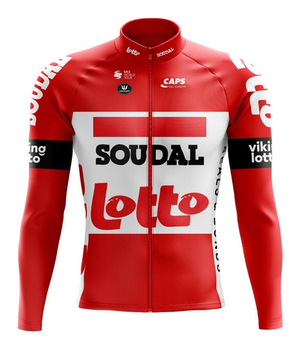 Jersey Ciclismo Ruta Mtb Lotto Soudal 2023 Manga Larga 