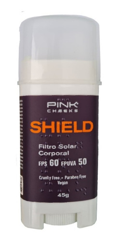 Protetor solar corporal Shield FPS60 Pink Cheeks 45g