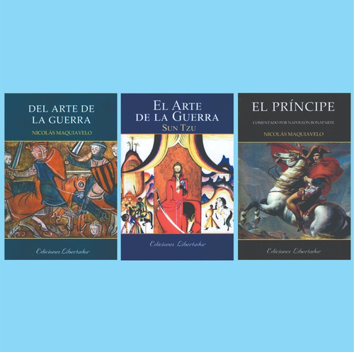 Lote X 3 Libros Estrategia El Príncipe Del Arte De La Guerra