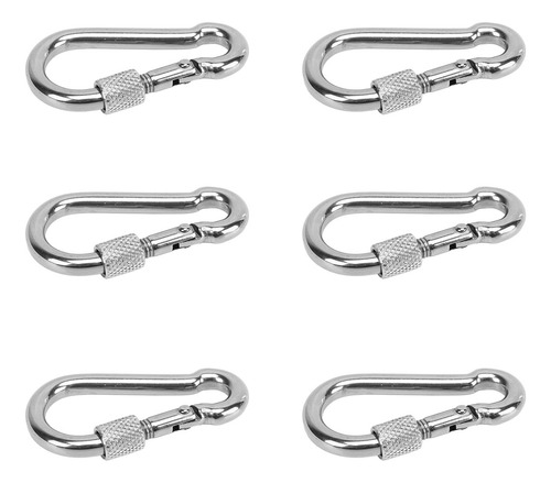 Ganchos De Resorte Quick Link Clip De Acero Inoxidable, 6 Un