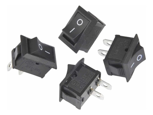 Pack Interruptor Switch On-off 2 Pines 6a 10a Ac 10 Unidades