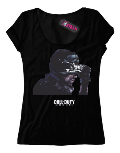 Remera Mujer Call Of Duty  Ghosts Ca75 Dtg Premium