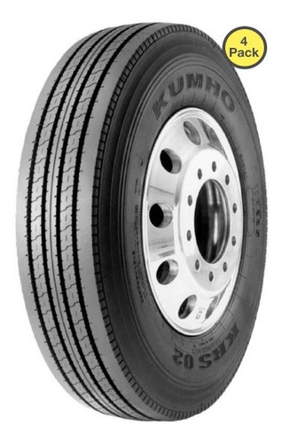 Paquete De 4 Llantas Kumho Krs02 11r22.5 146/143l 16pr Bsw 