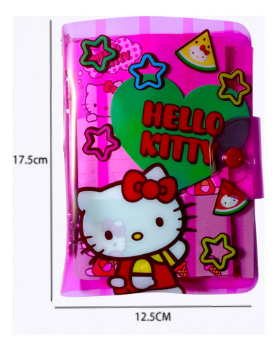 Libreta De Notas Hello Kitty, Con Hojas Decoradas