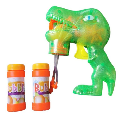 Pistola De Burbujas Dinosaurio, Dos Recargas