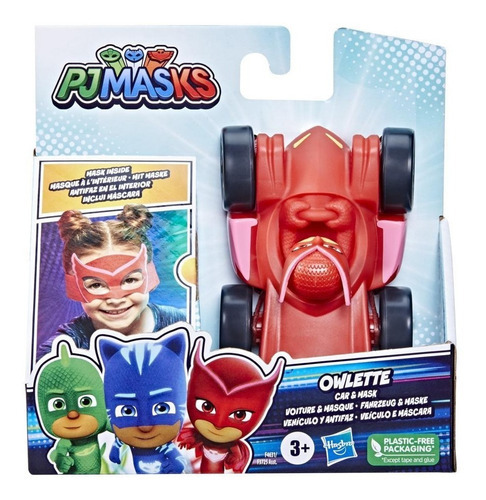 Pj Masks - Vehículo Y Antifaz De Ululette