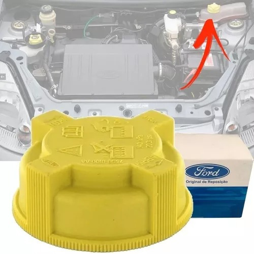  Tapa De Envase Reservorio Refrigerante Ford Fiesta Eco Ka