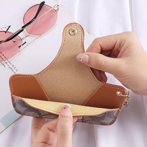 Funda De Cuero Para Gafas Bolsa Suave Para Gafas De Sol Estu