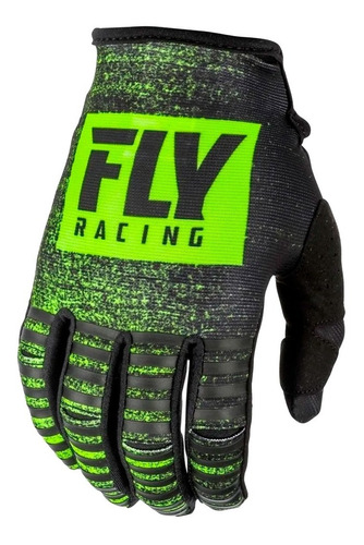 Guantes Equipo Mx Fly *2019* Kinetic Noiz Negro Flúo