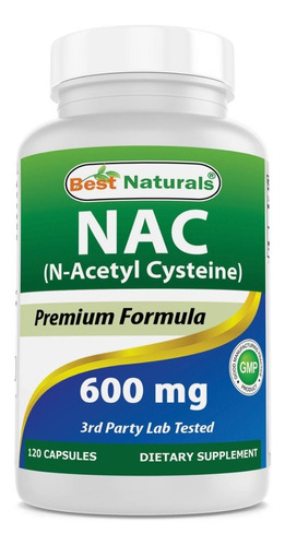Nac N-acetyl L-cysteine 600mg 120capsulas Best Naturals