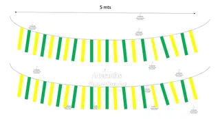 Papel Picado Plastico Enramada Lluvia Multicolor 10 Tiras 5