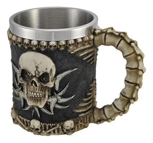 1 Taza De Café Con Calavera Tribal Gótica, Taza Espeluznante