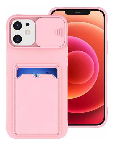 En Stock Abfa Shop Case Tarjetero Camara iPhone 15 Plus Rosa