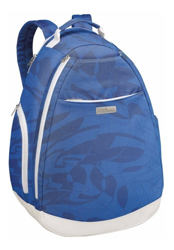 Back Pack Wilson Womens  Blue Print Para 2 Raquetas