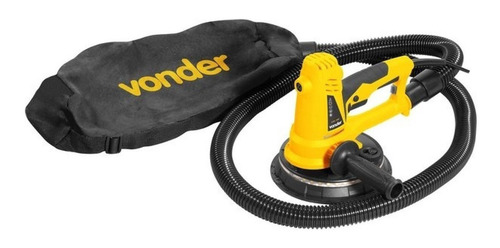 Imagem 3 de 4 de Lixadeira de parede Vonder LPV 750 amarela 50Hz/60Hz 750W 127V