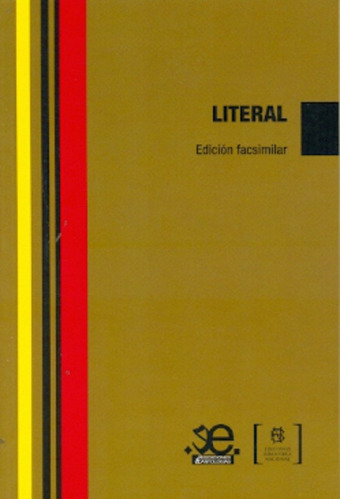 Literal (1973 - 1977): Edición Fascimilar, De Aavv. Editorial Biblioteca Nacional, Tapa Blanda, Edición 1 En Español