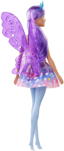 Imagen 2 de 5 de Dreamtopia Barbie - Hada Con Alas Y Tiara - Original Mattel