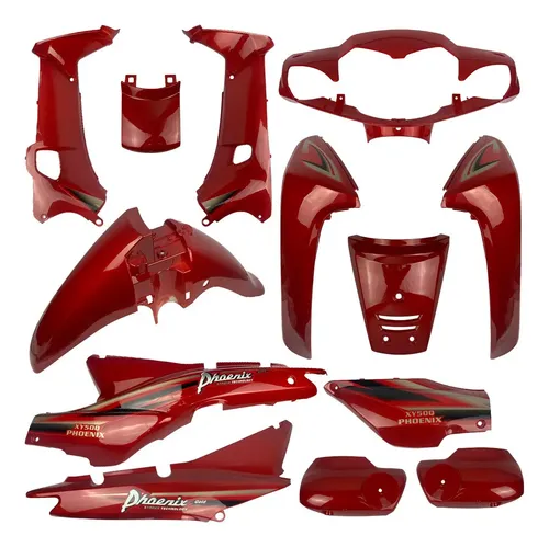Kit Roupa Carenagem Plástico Shineray Phoenix 50 Cc Xy 50q ...