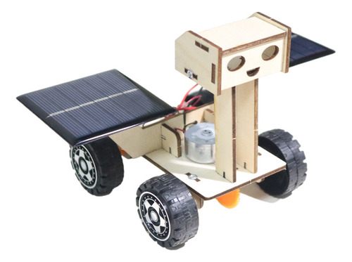 Ensamblaje De Coche De Juguete Con Energía Solar Modelo Luna