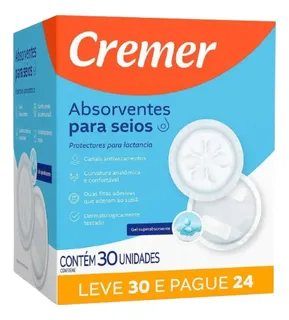 Absorvente Para Seios Cremer Toque Suave Leve