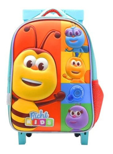 Mochila Carro Bichi Kids Cresko Sonido Relieve Jardin