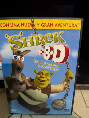 Shrek + 3d Original Dvd + Gafas (Usado)
