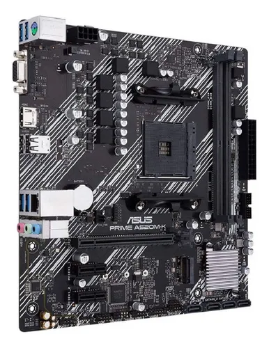 Placa Madre Asus Prime A520m-k Am4 Amd Ryzen Micro Atx