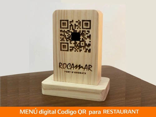 Carta Menú Digital Con Código Qr Para Mesa De Restaurante