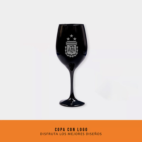 Box Afa Seleccion De Una Copa Negra Grabada Regalo Ideal