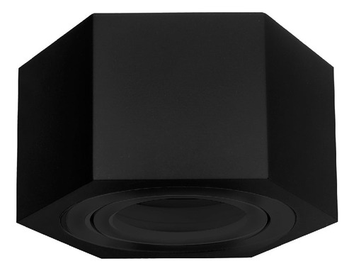 Marco Sobreponer Hexa Medium, Con Imán, Base Gu10 Y Mr16 Estructura Negro