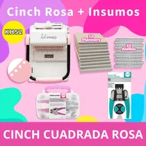 Comprar Encuadernadora Cinch Rosa, + 10 Agenda + Insumos Kh52