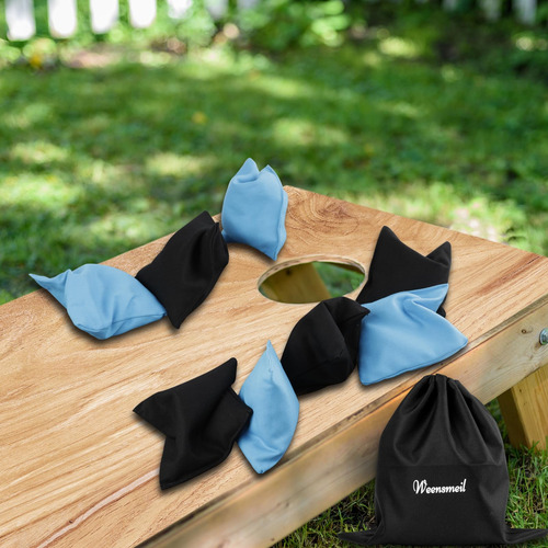 Weensmeil Cornhole Bean Bags (juego De 8), Resistente A La I