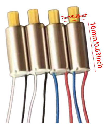 4x Rc Motores De Drones Reemplazos De Quadcopter Motors Para