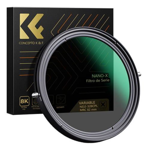 K&f Concept 72mm 2-en-1 Filtro Nd Ajustable Variable