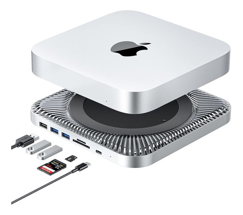 Hub Usb Carcasa Disco Duro Para Mac Mini M1 Estacion Ssd