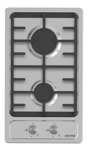 Encimera A Gas Gröner Inox 2q Color Gris