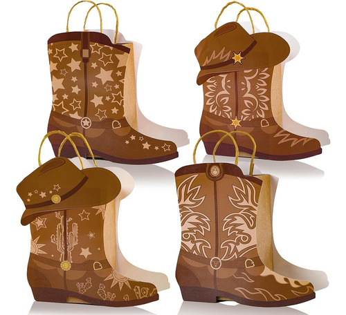 Macetas Con Forma De Botas De Vaquero Occidentales, Centros