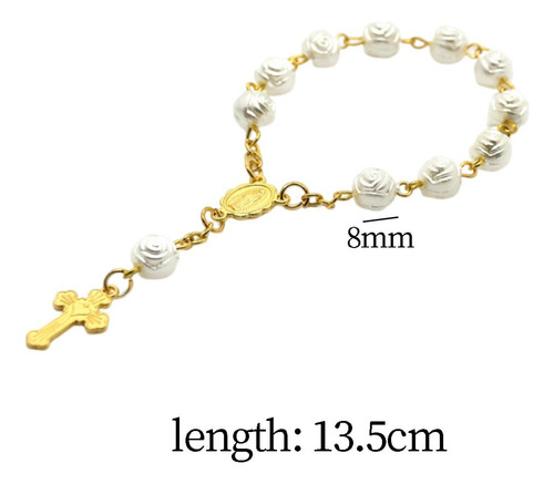 Zbl Católico Pulsera Crucifijo Cruz Rosarios Católicos Para