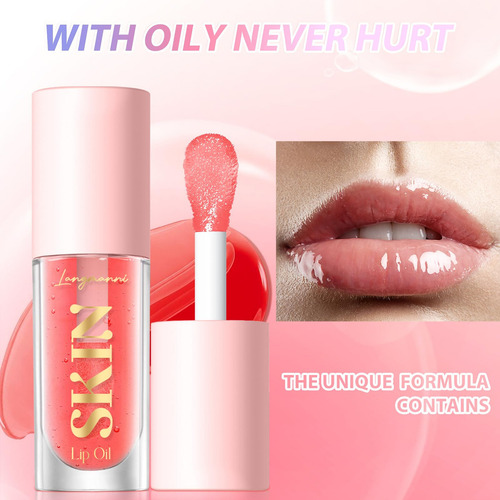 Aceite Labial Hidratante Langmanni, Brillo Labial No