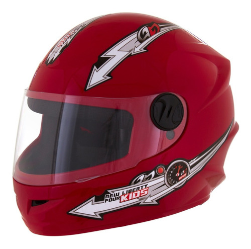 Capacete Infantil Moto Criança Pro Tork New Liberty Vermelho