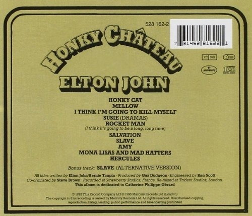 Elton John Honky Chateau Disco Cd