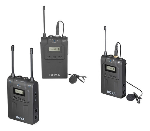 Kit Microfono Inalambrico Uhf 2 Emisores 1 Receptor Boya-wm8