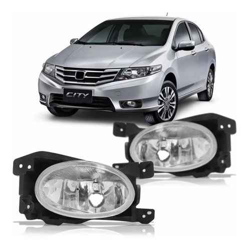 Farol De Milha Auxiliar Honda City 2013 A 2014 Sem Moldura