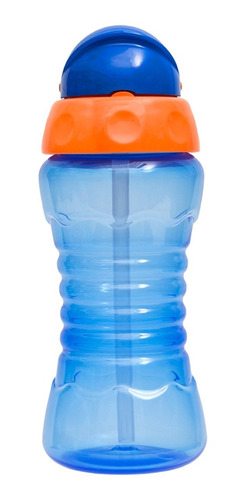 Imagem 7 de 8 de Garrafa Infantil Garrafinha C/ Canudo Silicone 300ml Buba