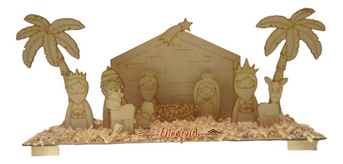 Nacimiento Navideño Mod.4 Sin Armar Mdf 3mm