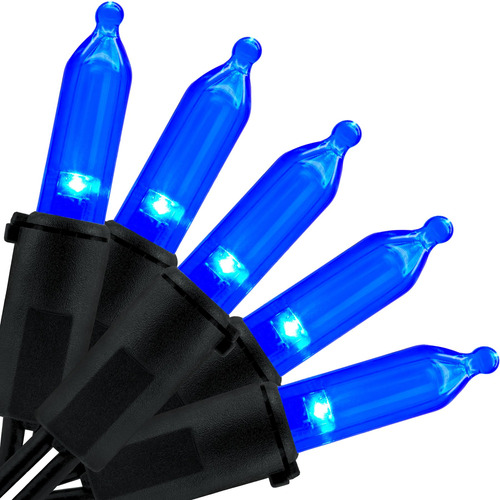 Luces Navideñas Azules Led 10 Metros 100 Unidades Certificac