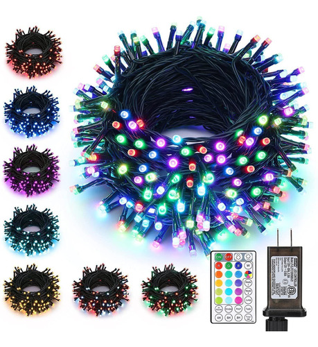 Ibaycon Luces De Navidad Que Cambian De Color, 300 Led De 98