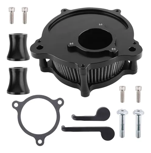 Filtre De Nettoyeur D'air Pour Harley Sportster Street Road Glide King Pour Admission D'air De Moto Harley Davidson (Style Profond - Noir, D-For M8 Touring/Softail 2018-UP